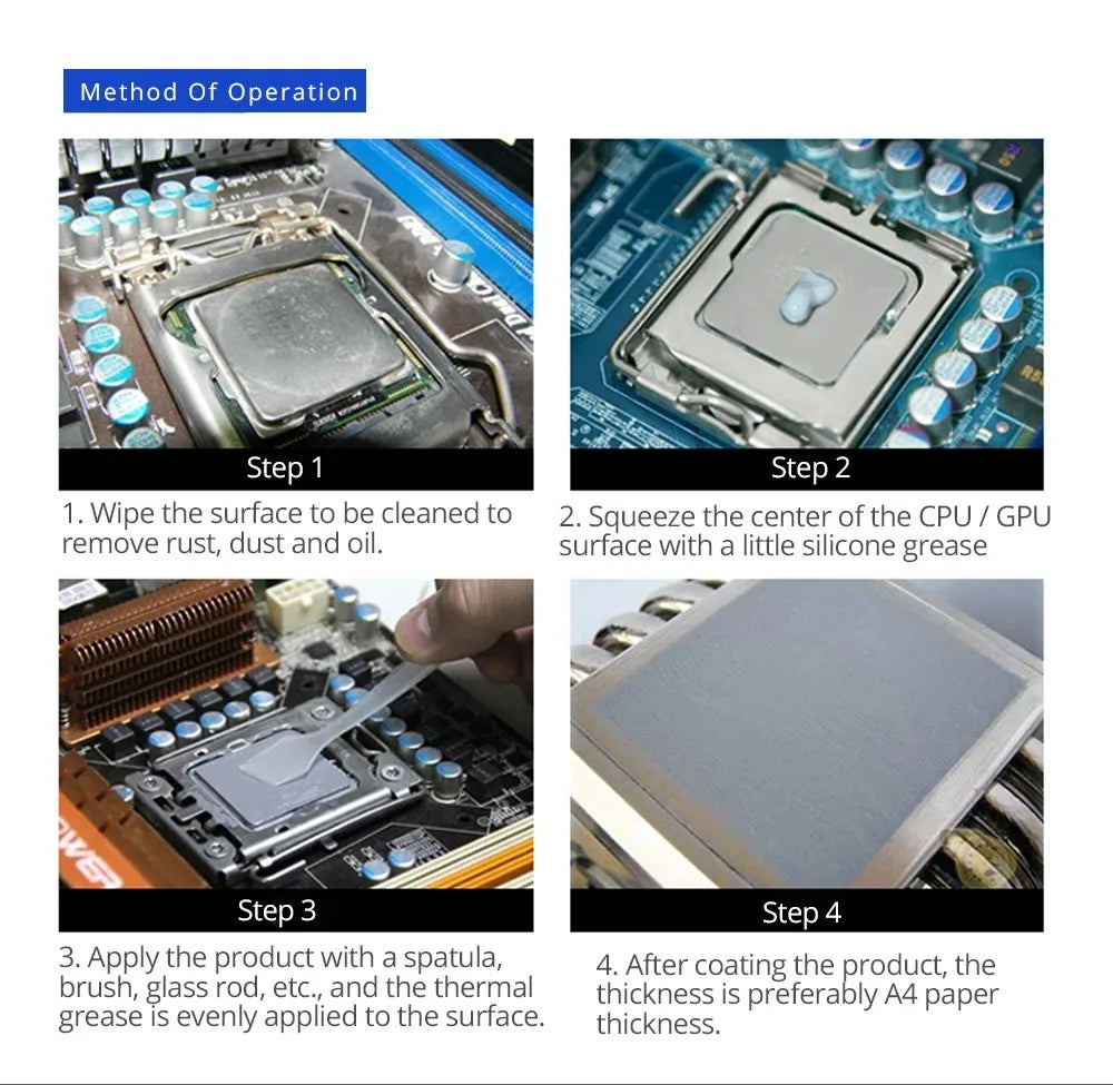 GPUHOLD GD900 Thermal Grease Paste CPU VGA LED LCD Cooling F