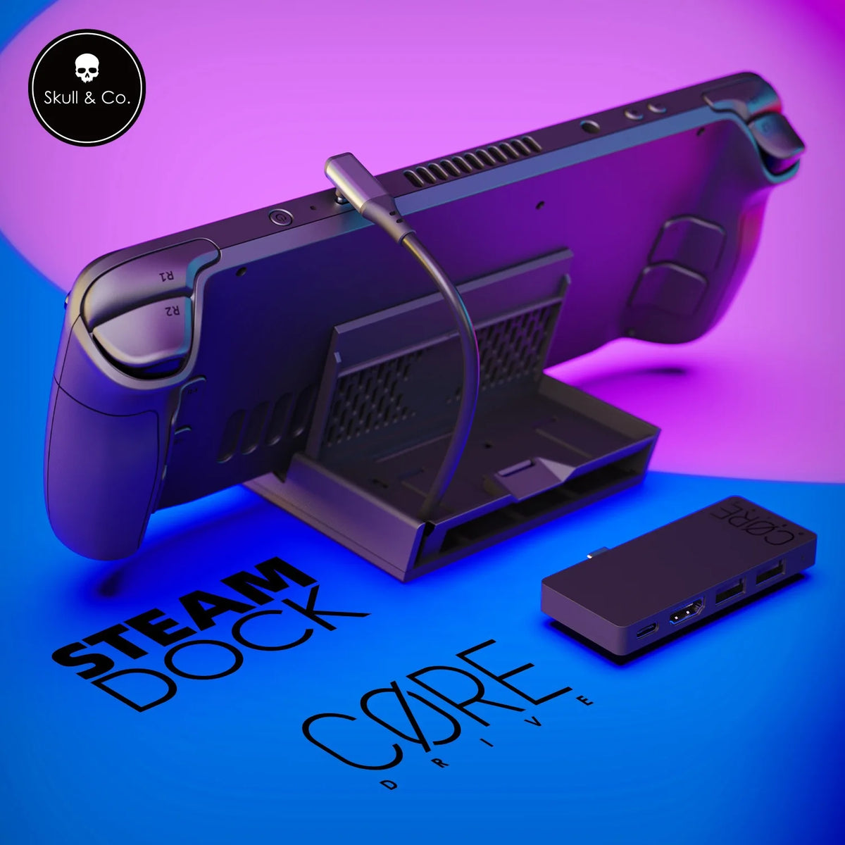 Skull & Co. For Steam Deck/OLED TPU Protective Case Non-slip