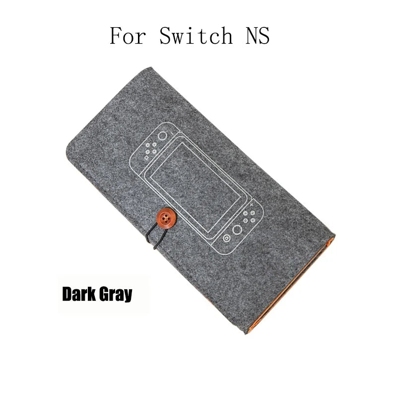 Ultra Slim Felt Pouch Carrying Case for Switch / Switch 2 Storage Bag Protective Cover Game Card Charging Bag for Switch 2