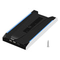 For PS 5 Slim/PS 5 Pro RGB Vertical Cooling Stand Base 8 Light Mode Game Console Base Bracket W/ 3-Speed Cooling Fan Base Stand
