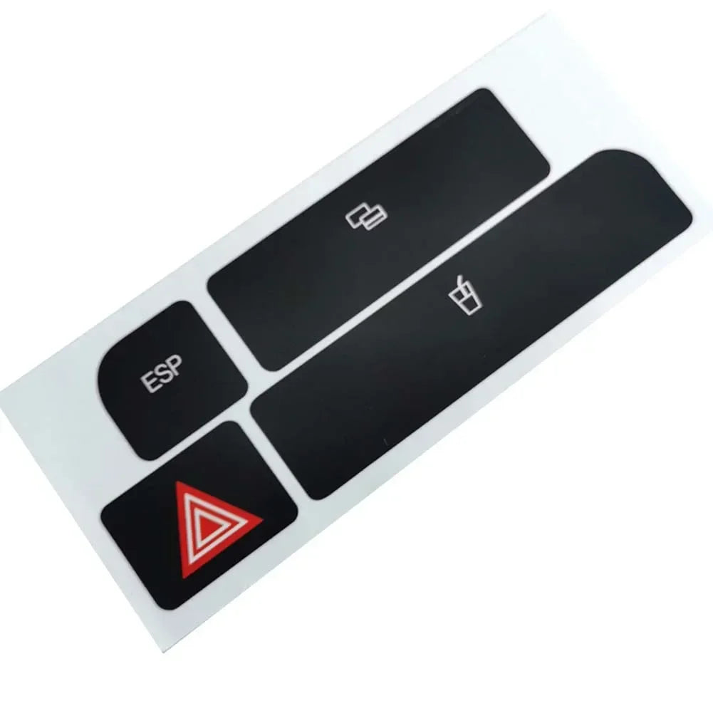 1set For Audi A4 B6 B7 Car Front Radio Button Decal Sticker 