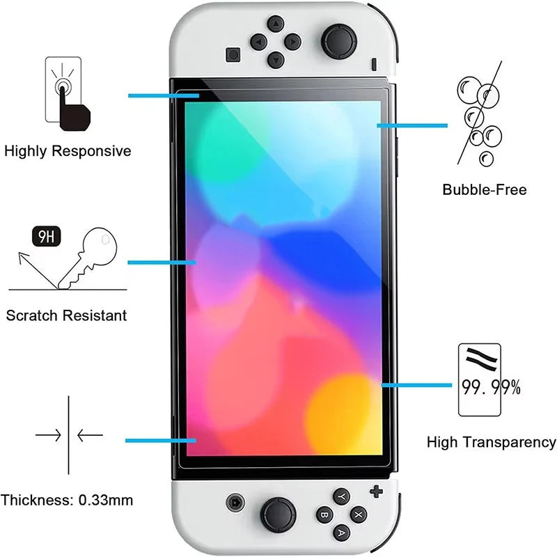 Screen Protector for Switch OLED Tempered Glass 9H Protectiv