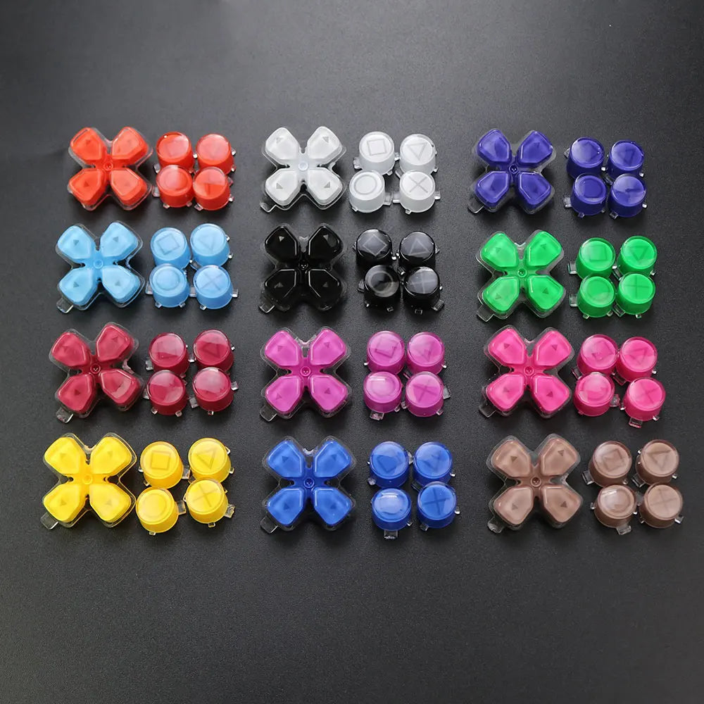 1Set For PS5 V1 V2 V3 Controller Gamepad Crystal Button A B 