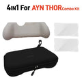 For AYN THOR Handheld Game Console - White TPU Grip + Hard C