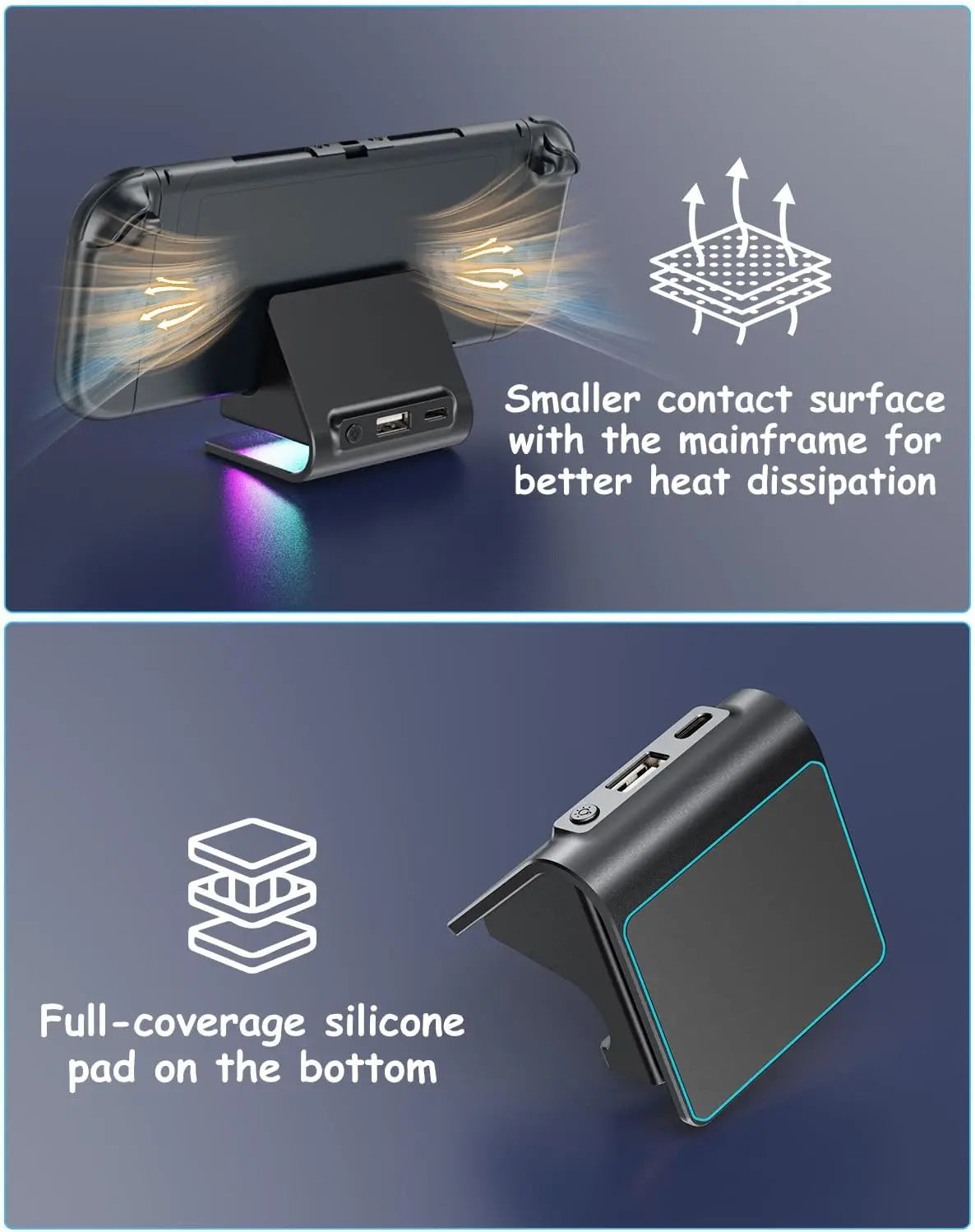 Charger Dock for Switch 2 Joycons Controller Portable Base R