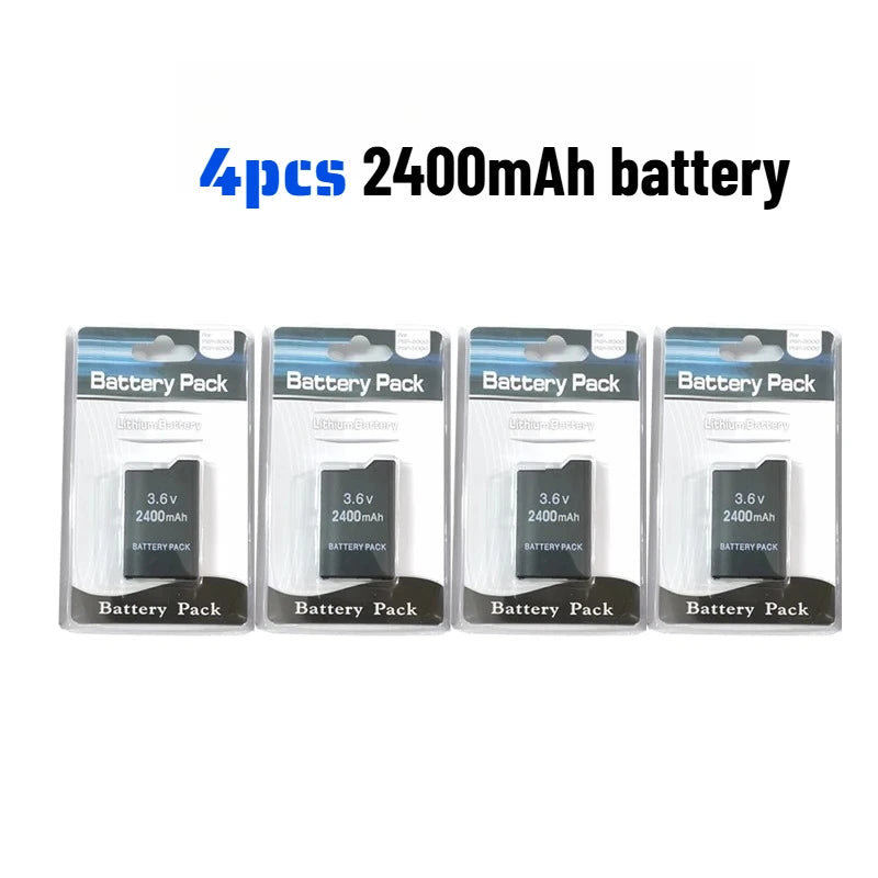 2400/3600mAh Lithium Battery For PSP-2000 PSP-3000 PSP-3004 Slim Game Console Long Lasting Safe Replacement Battery