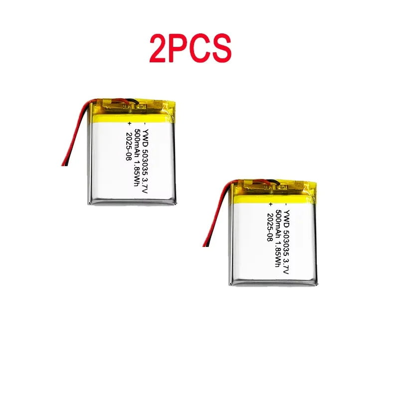 Rechargeable 503035 Li-Polymer Battery 3.7V 500mAh Replaceme