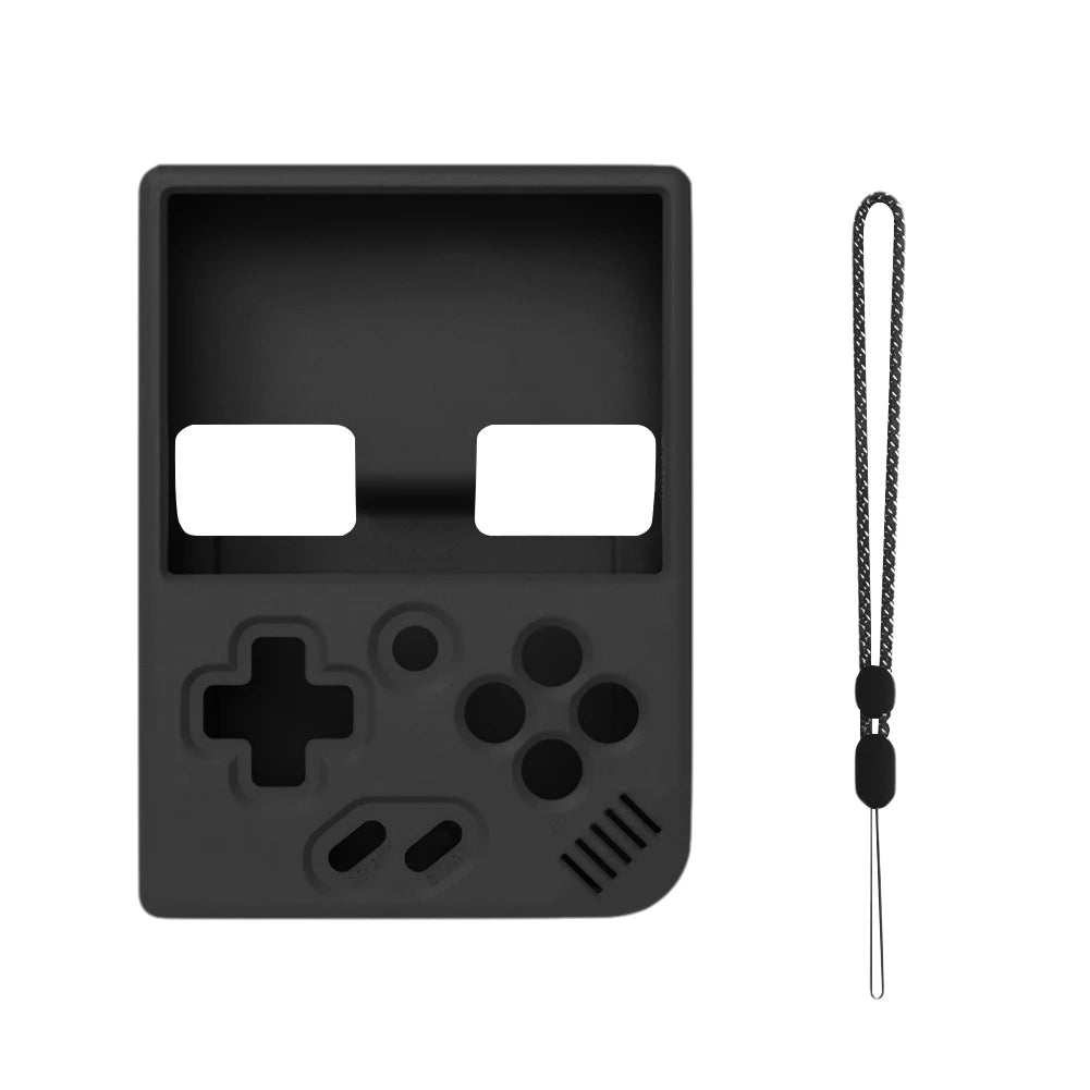 Silicone Protection Skin for MIYOO Soft Case Cover Sleeve Anti-Scratch Non-Slip with Lanyard for MIYOO MINI Plus Game Console