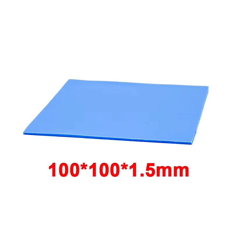 RGEEK 6W/M.K GPU CPU Heat Sink 100mm 100mm Cooling Conductive Silicone Pad Heat Sink Thermal Pad for Computer Desktop Accessory