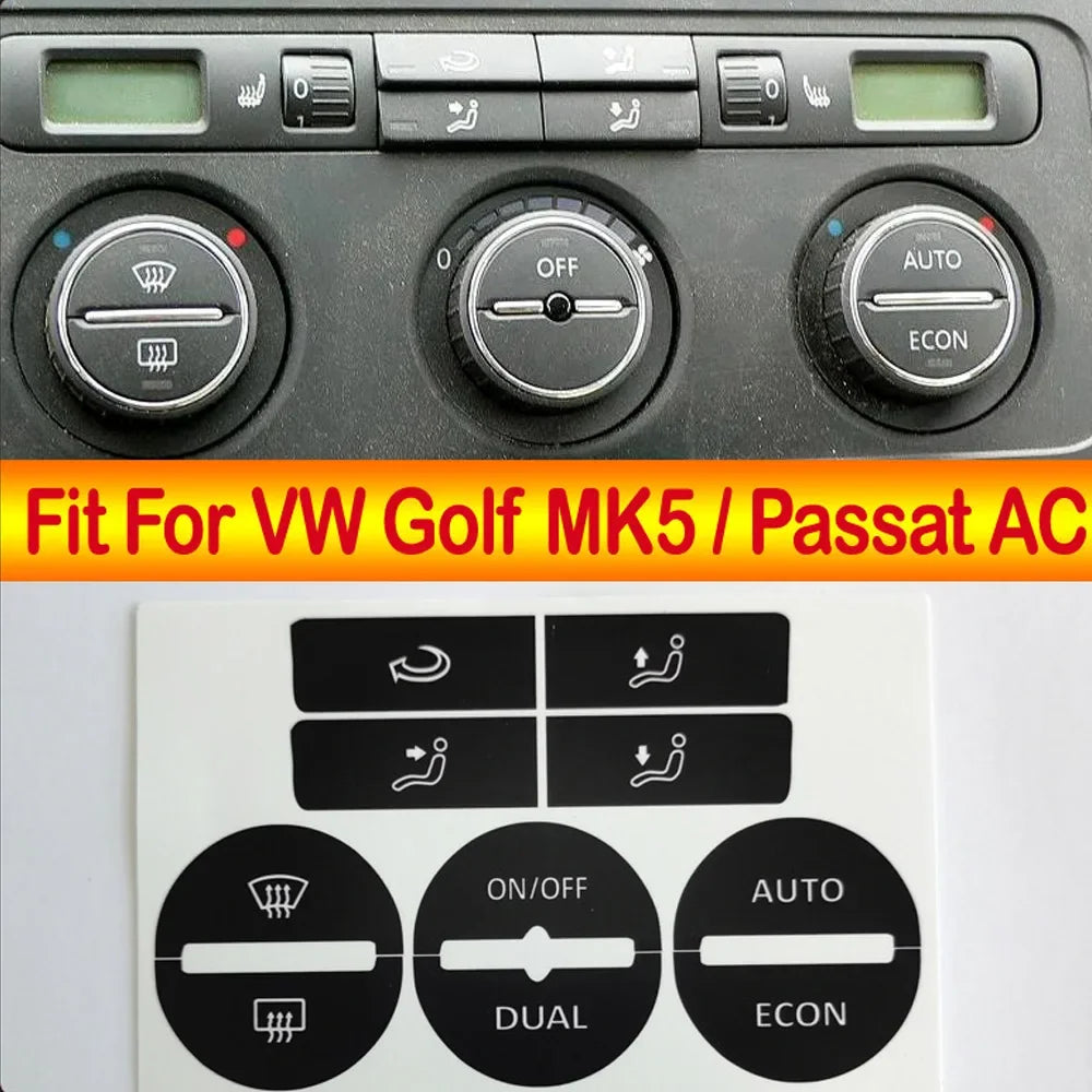 Car Center Console AC Climate Control Button Worn Repair Kit