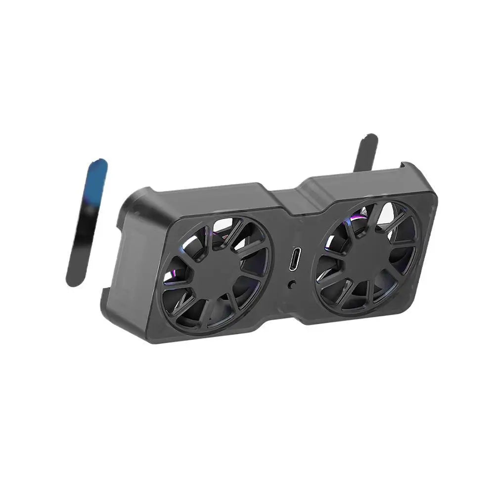 Dual Fan Magnetic Cooling Back Clip 3 Speed Adjustable Radiator Instant Cool Down Type-C Cooler For Steam Deck Legion Go Xbox