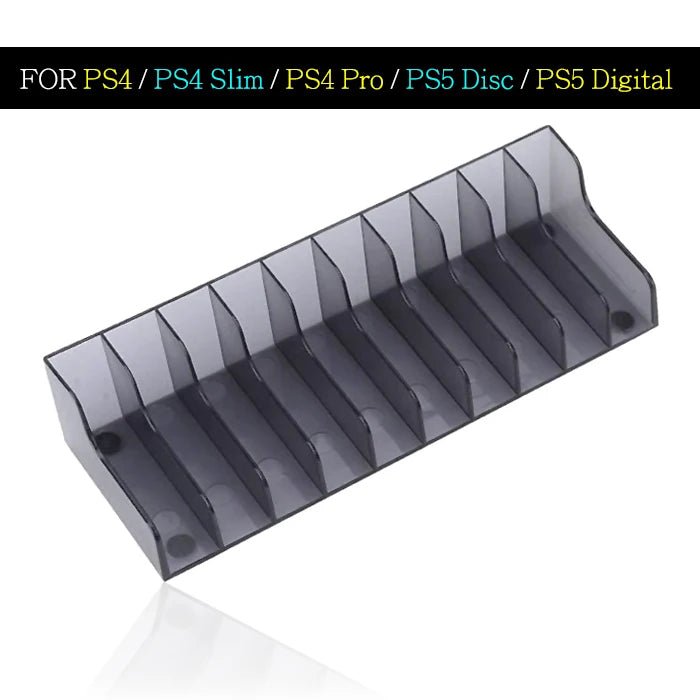 PS5 PS4 Game Card Disc Box Universal Stand 10 Piece Game CD Disks Case Holder Storage Bracket For Playstation 5 Play Station 4