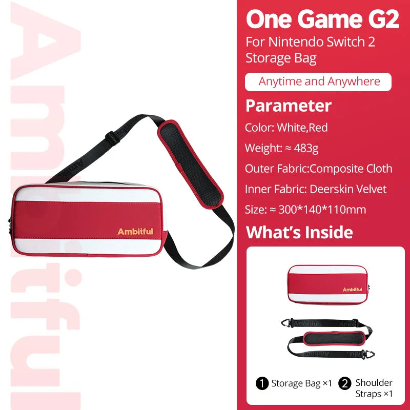 Large Carrying Case for Nintendo Switch 2 OLED Console Pro Controller Travel Storage Bag Case Compatible Nintendo Switch Joycon