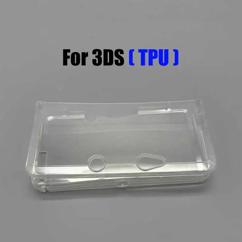 Plastic Crystal Hard Shell & TPU Silicone Sleeve For 2DS 3DS