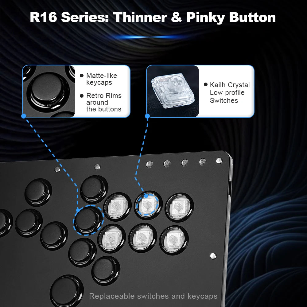Haute42 R16 Button Rim Leverless Hitbox Controller Stickless