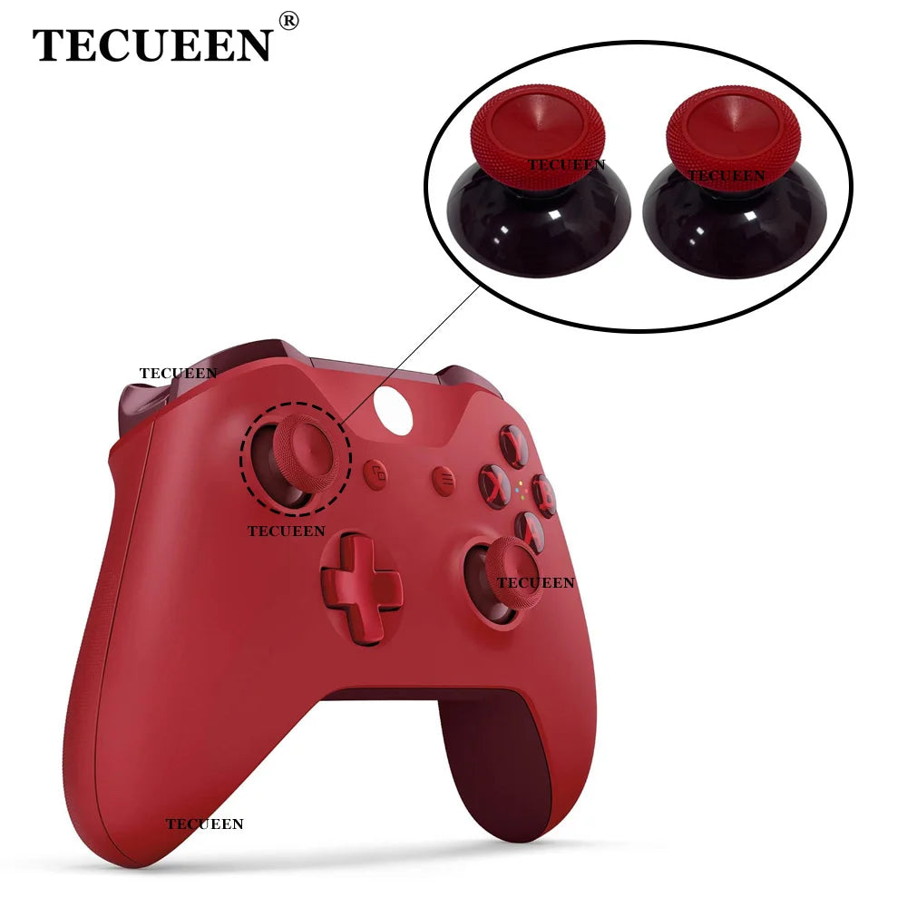 2pcs Replacement Thumbsticks for Xbox One S Red Controller R