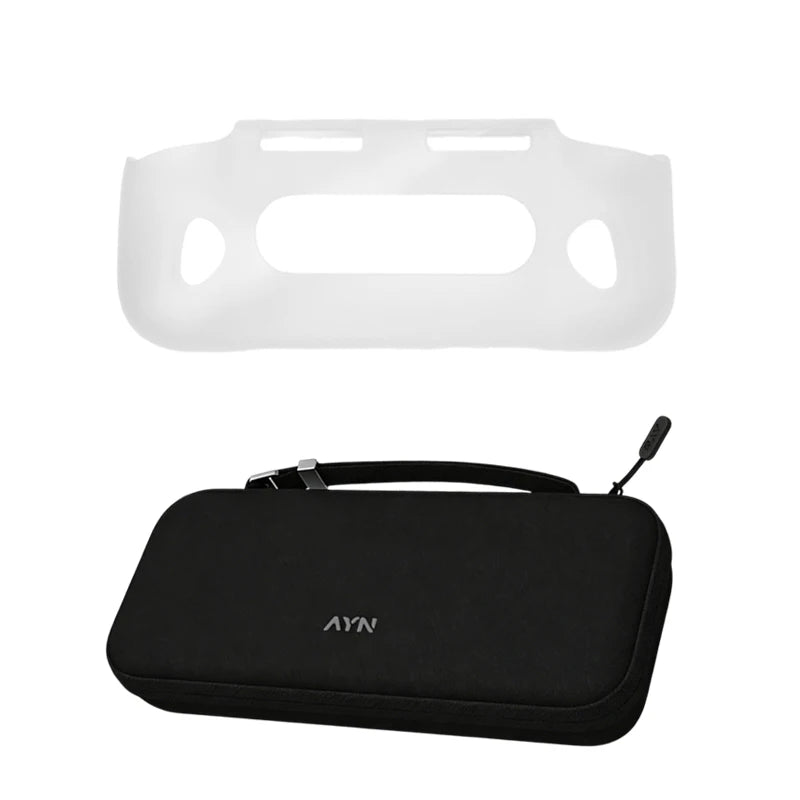 For AYN Odin 3 TPU Grip Shell Original BAG Odin3 Game Console TPU Grip Case Stand Holder With Carry Bag Accessories