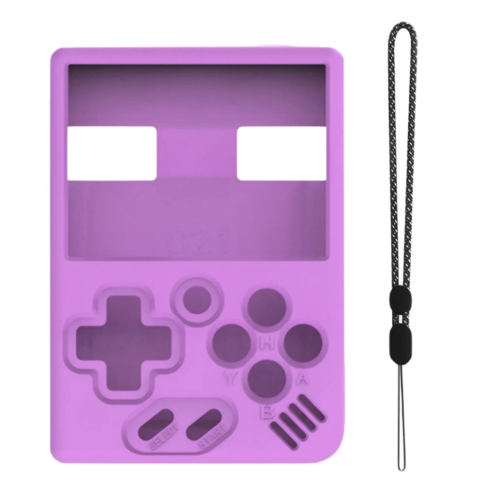 Silicone Protection Skin for MIYOO Soft Case Cover Sleeve Anti-Scratch Non-Slip with Lanyard for MIYOO MINI Plus Game Console