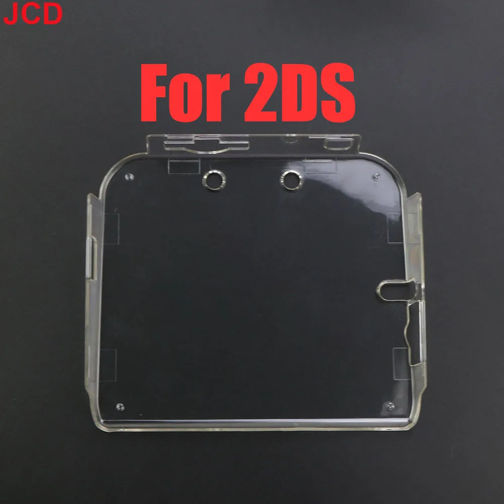 JCD Anti Scratches Case Clear Crystal Hard Housing Cover Shell For 2DS Anti Scratches Transparent Case & Screen Protective Film