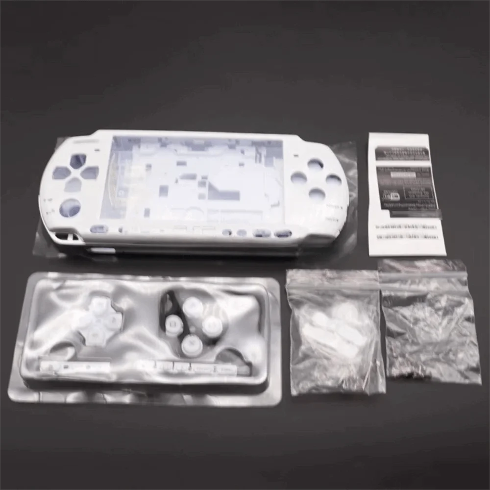 With Buttons Kit Protective Case Kit With Screws Full Set Replacement Cover Full Housing Shell for PSP3000 03 Version