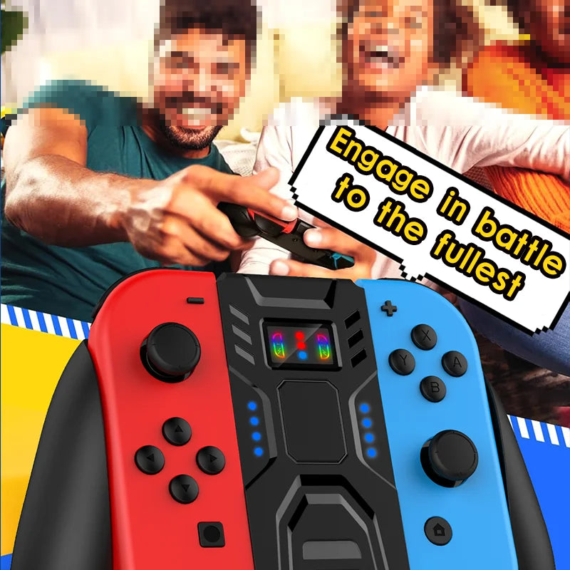 ABS Comfort Charging Grip for Switch Controllers Portable Ch