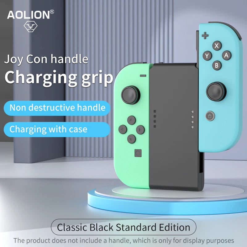 Aolion Portable Charging Grip Bracket For Nintendo Switch/OLED For Joy-con Controller Charging Dock For Switch Game Accessories