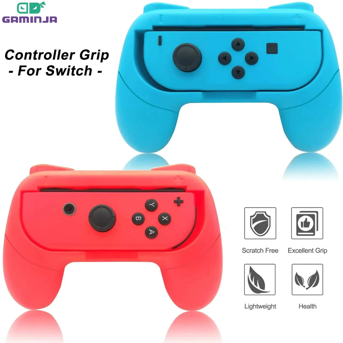 GAMINJA 2Psc Wear Resistant Handle Controller For Nintendo S