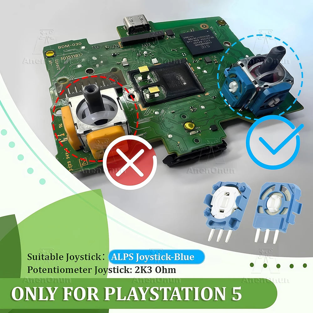 Original ALPS Joystick 2K3 Ohm Potentiometer for PS5 Control