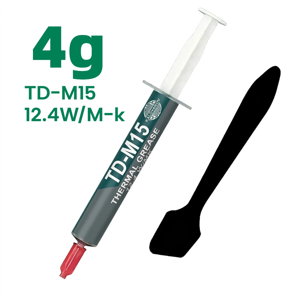12.4W/mK High Conductivity Thermal Paste Grease with Spatula for CPU GPU Laptop PS5 Gaming PC Processor Heatsink Cooling Kit