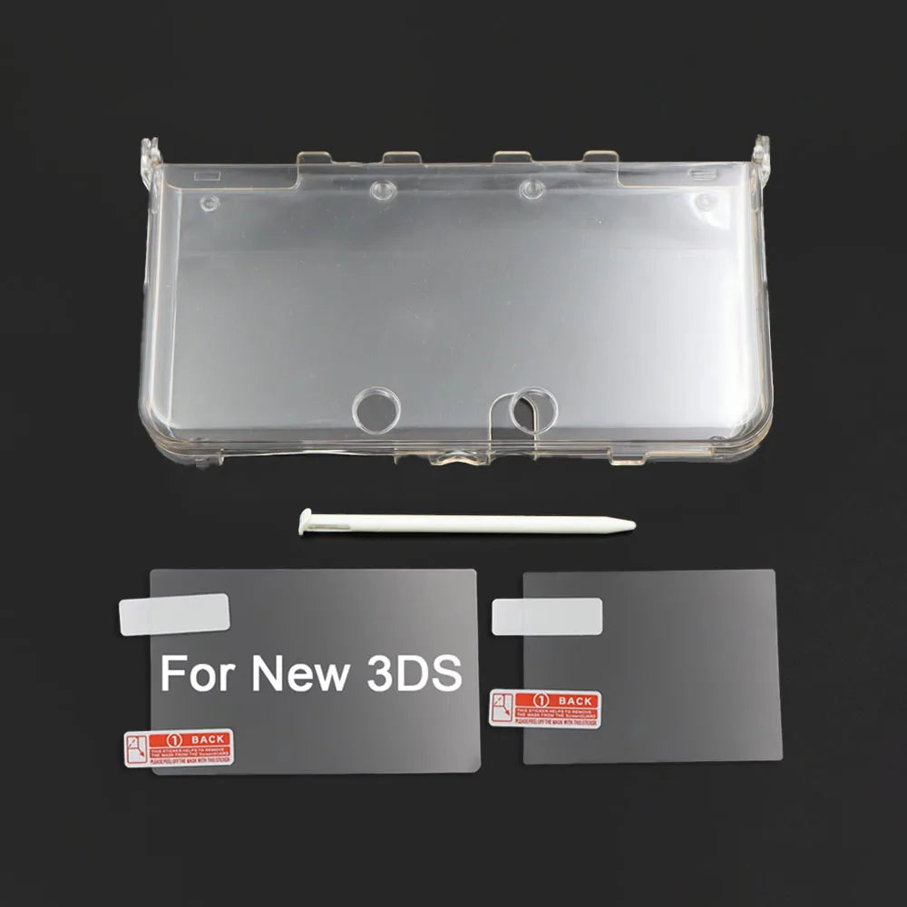 Clear Split Protective Shell Case for New 3DS Transparent Ha
