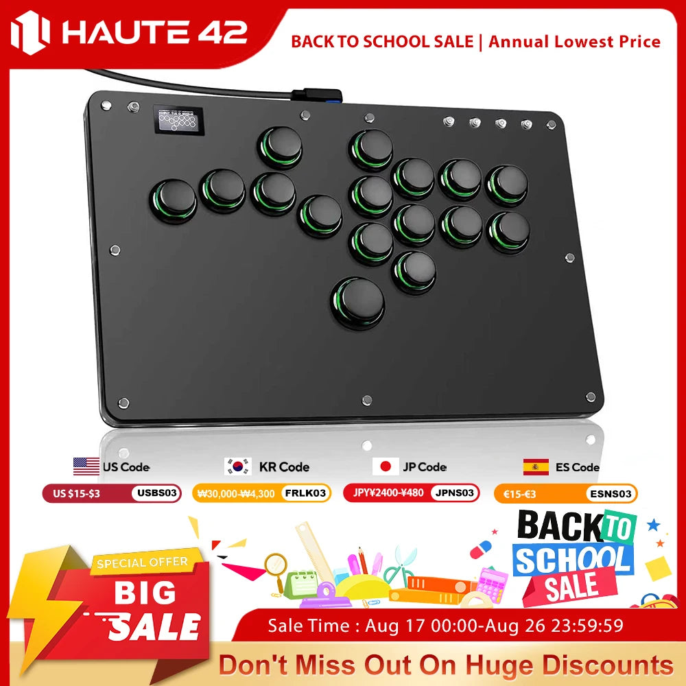 Haute42 R16 Button Rim Leverless Hitbox Controller Stickless