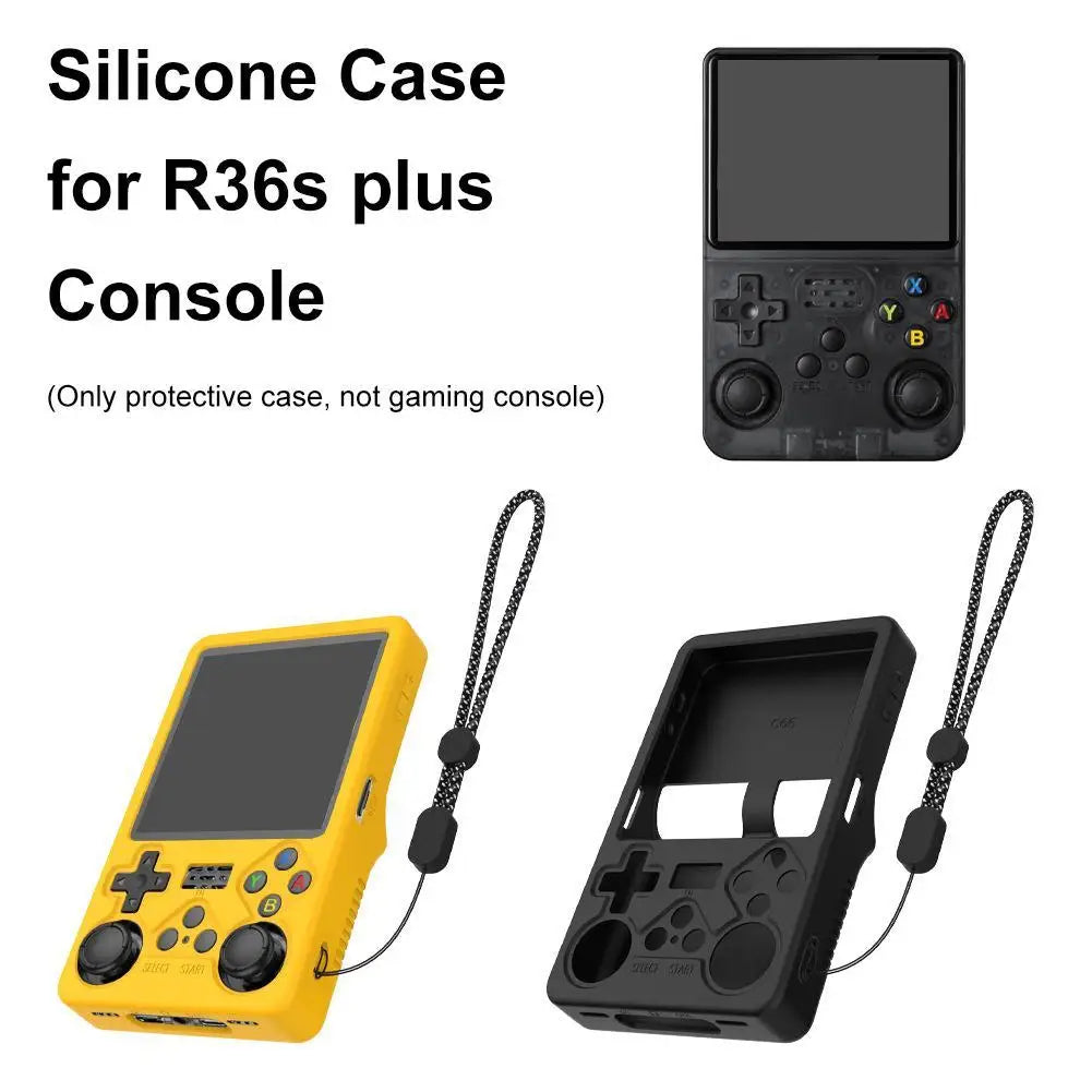 Black For R36S PLUS Open Source Handheld Game Console Silico