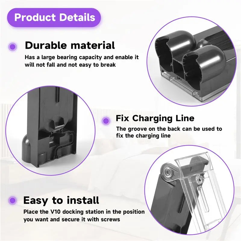 (ABPO) Wall Mounted Charging Dock Station Suitable for Dyson