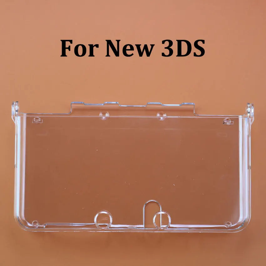 1pcs Plastic Clear Crystal Hard Shell Case Cover For 3DS New