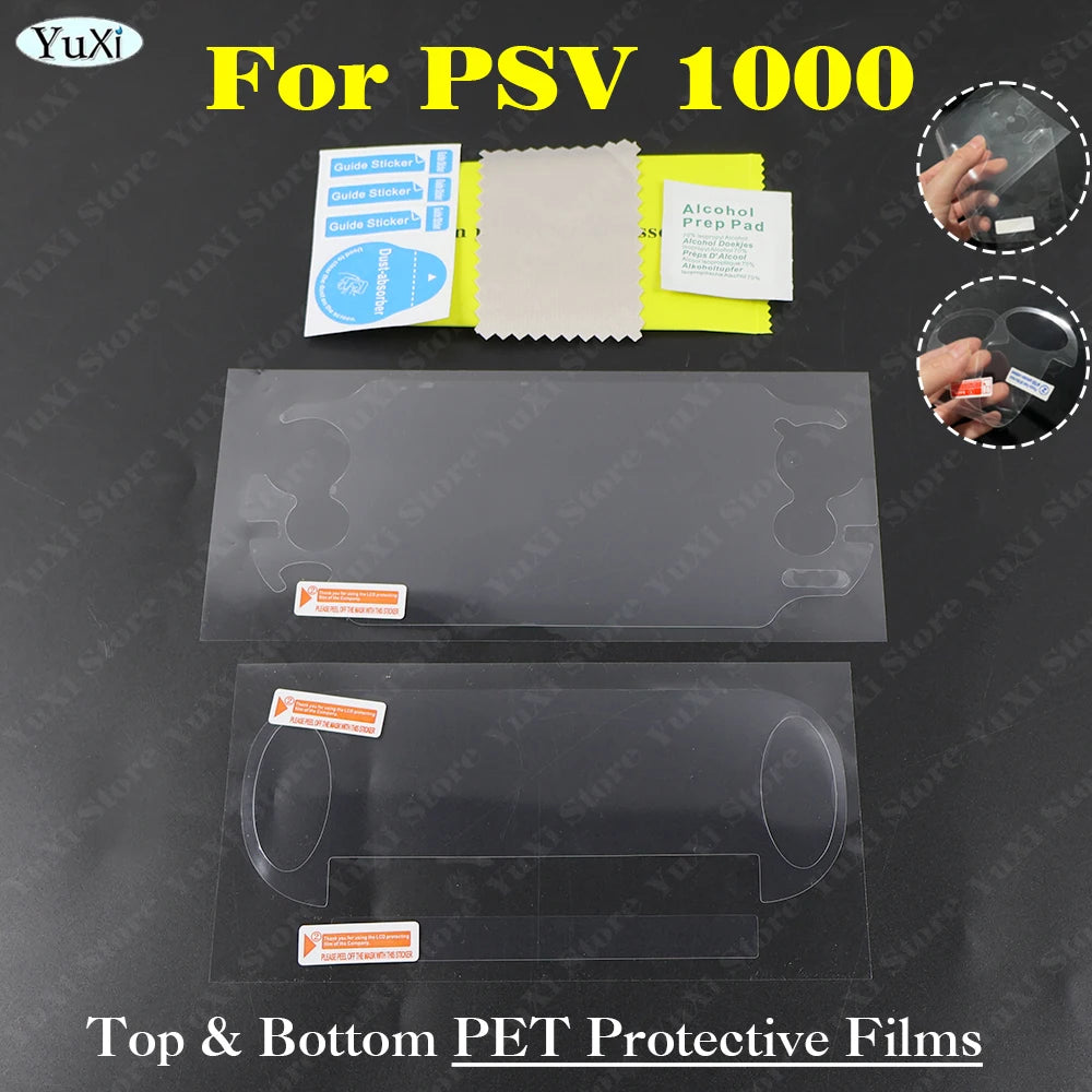 1set Clear Crystal Protective Case For PS Vita 1000 Top Bott