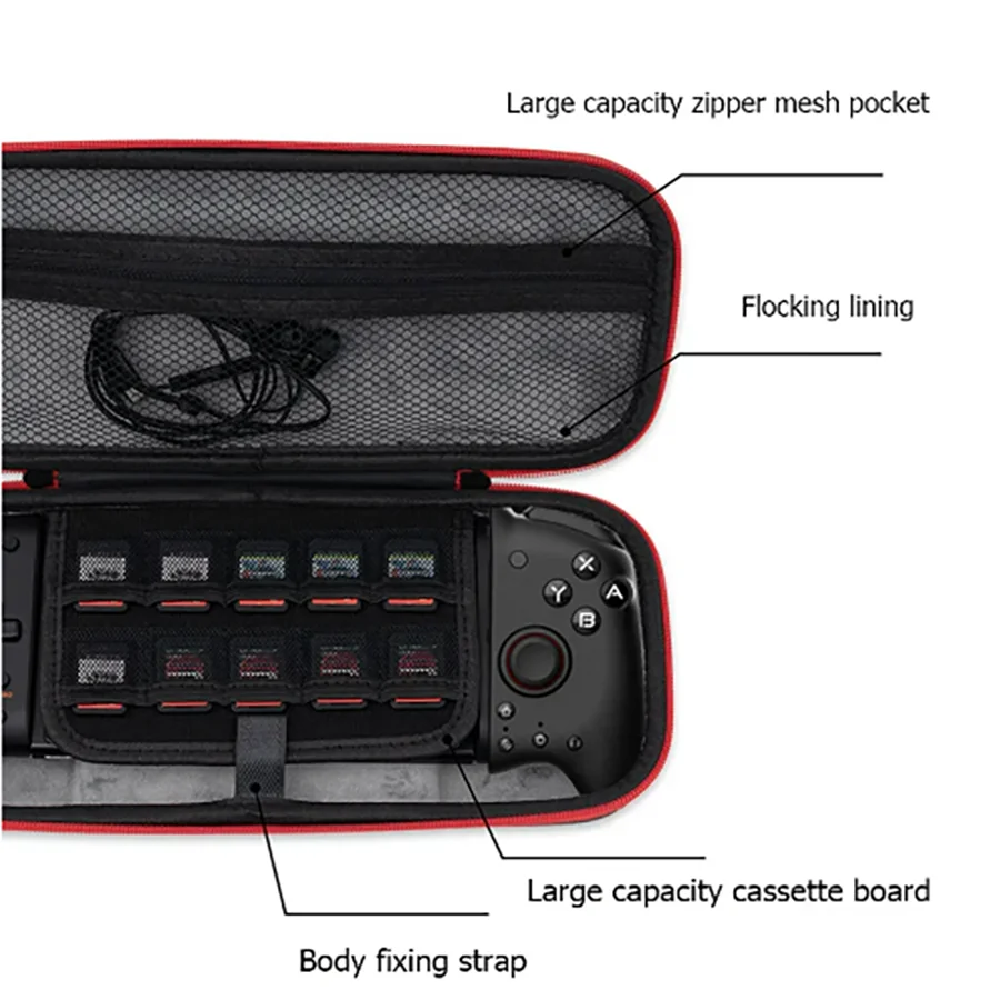 For Switch Hori Split Pad Pro Controller Carrying Case Stora