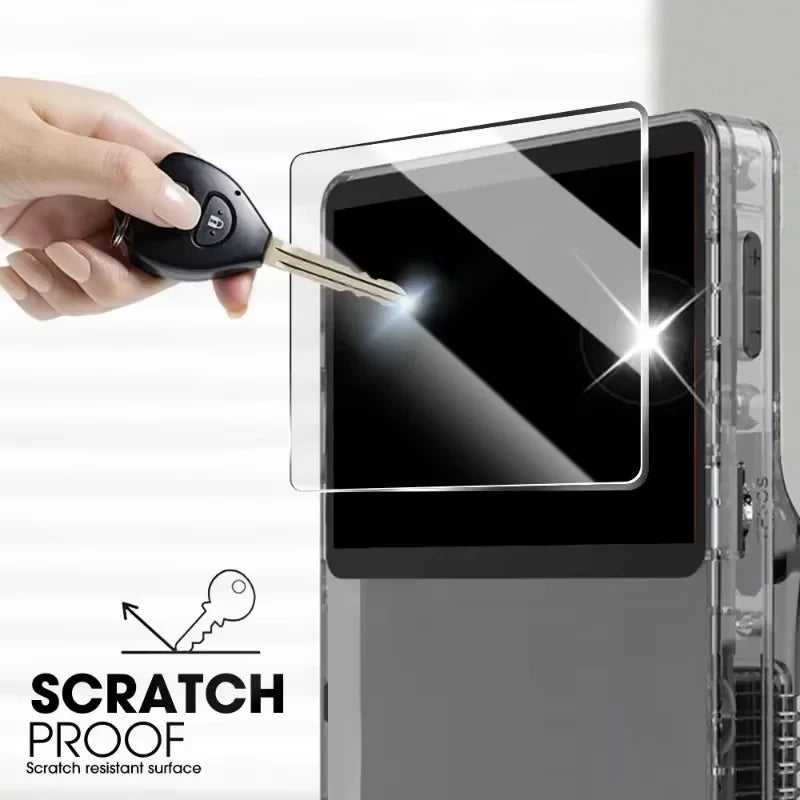3 IN 1 Carrying Storage Case with Tempered Glass Screen Prot