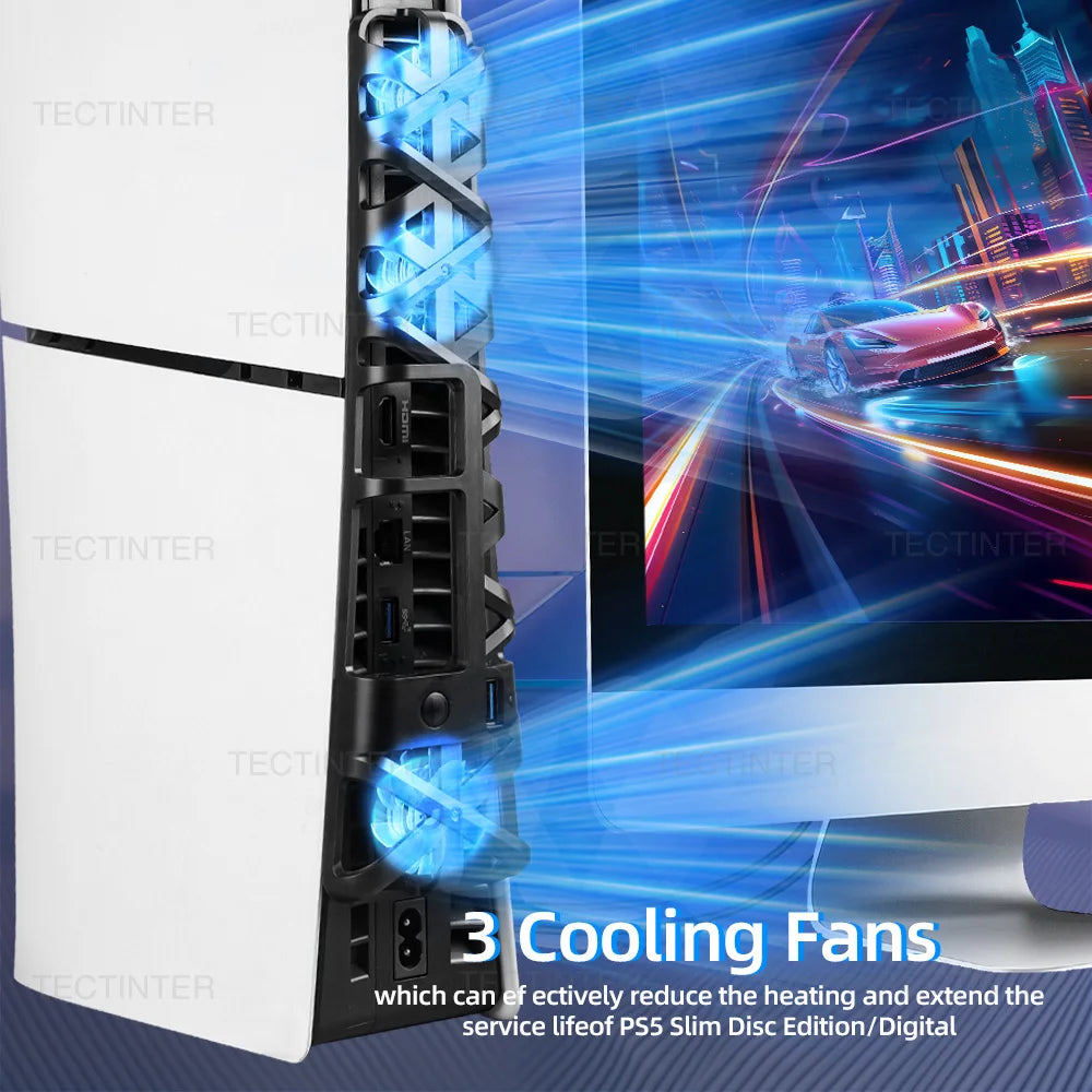 Cooling Fans For PS5 Slim Console For Playstation 5 Slim Dis