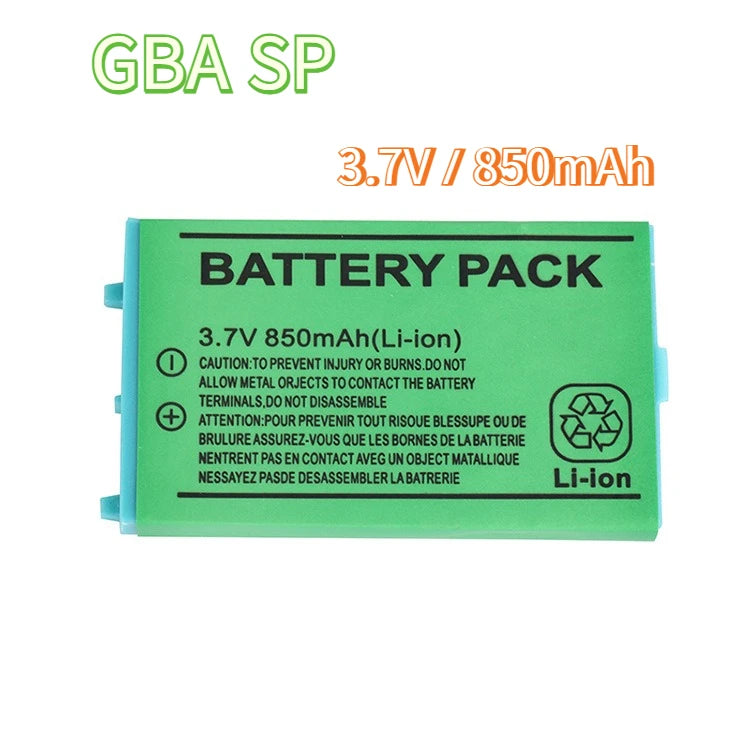 GBASP Battery 3.7V 850mAh Rechargeable Battery for Nintendo 