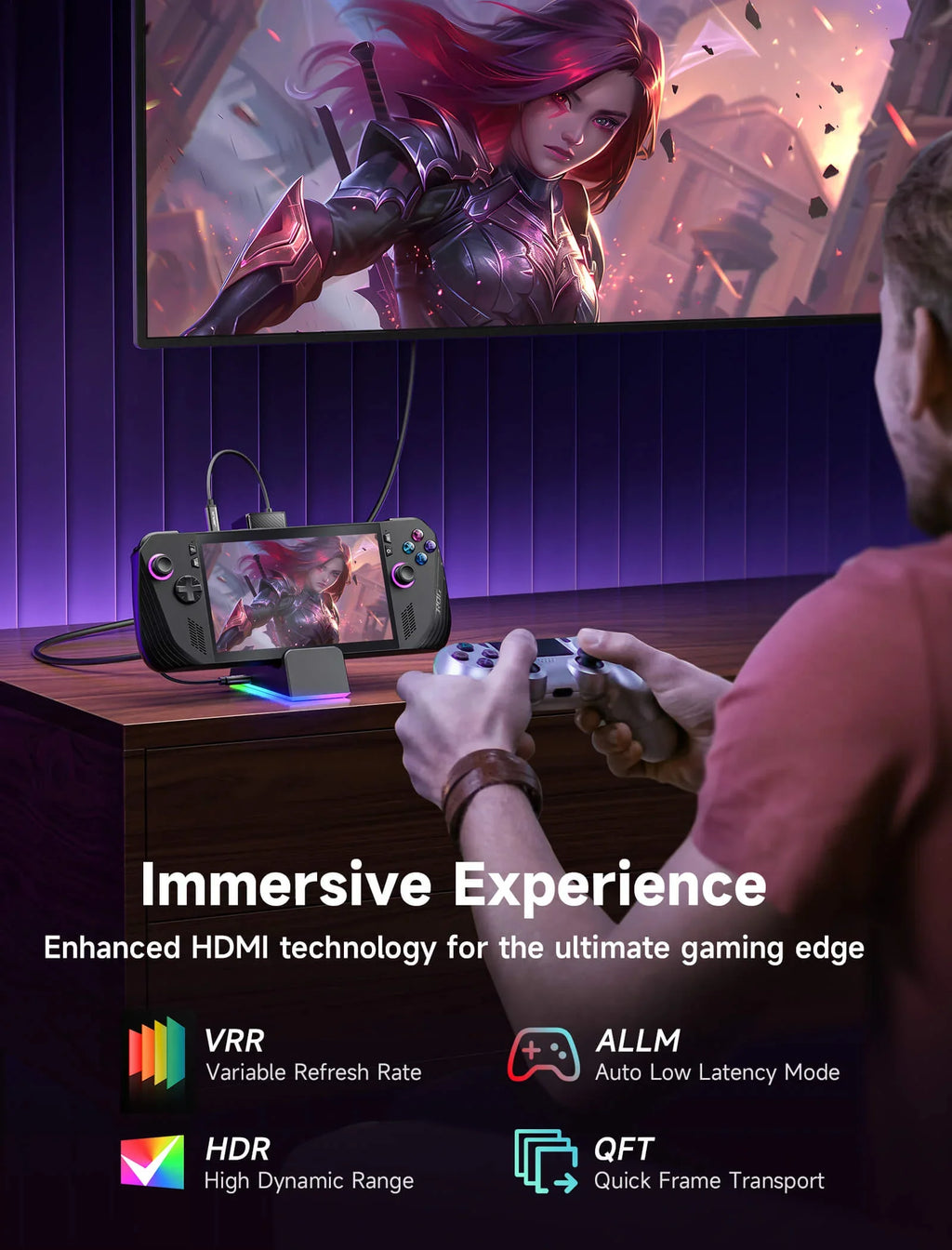 Docking Station Compatible with ASUS ROG Ally X/ROG Ally 7-i