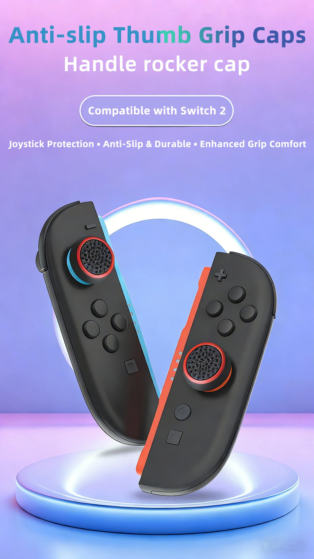 10PCS Non-slip Silicone Analog Joystick Thumbstick Thumb Sti