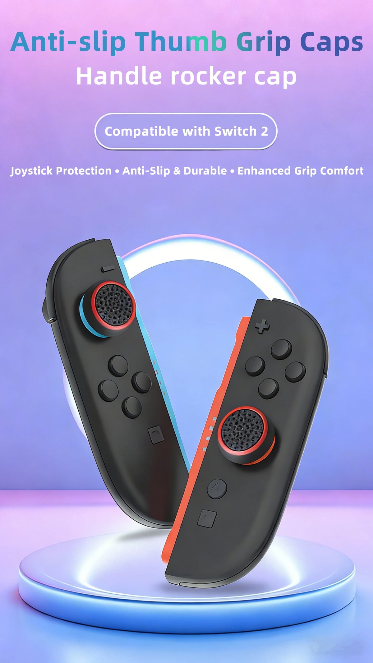 10PCS Non-slip Silicone Analog Joystick Thumbstick Thumb Sti