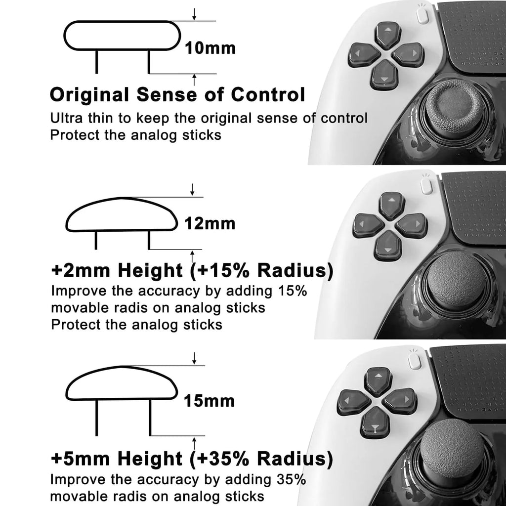Thumbstick Cap Replacement Kit Grip 3 Height Thumb Grip Cove