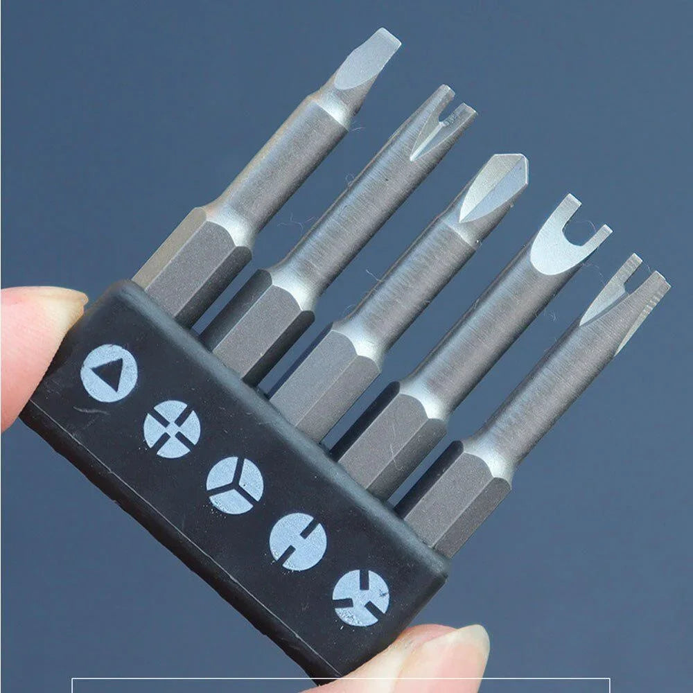50mm 5PCS Security Screwdriver Set Tamper Proof Tri Wing Tri