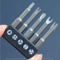 50mm 5PCS Security Screwdriver Set Tamper Proof Tri Wing Tri