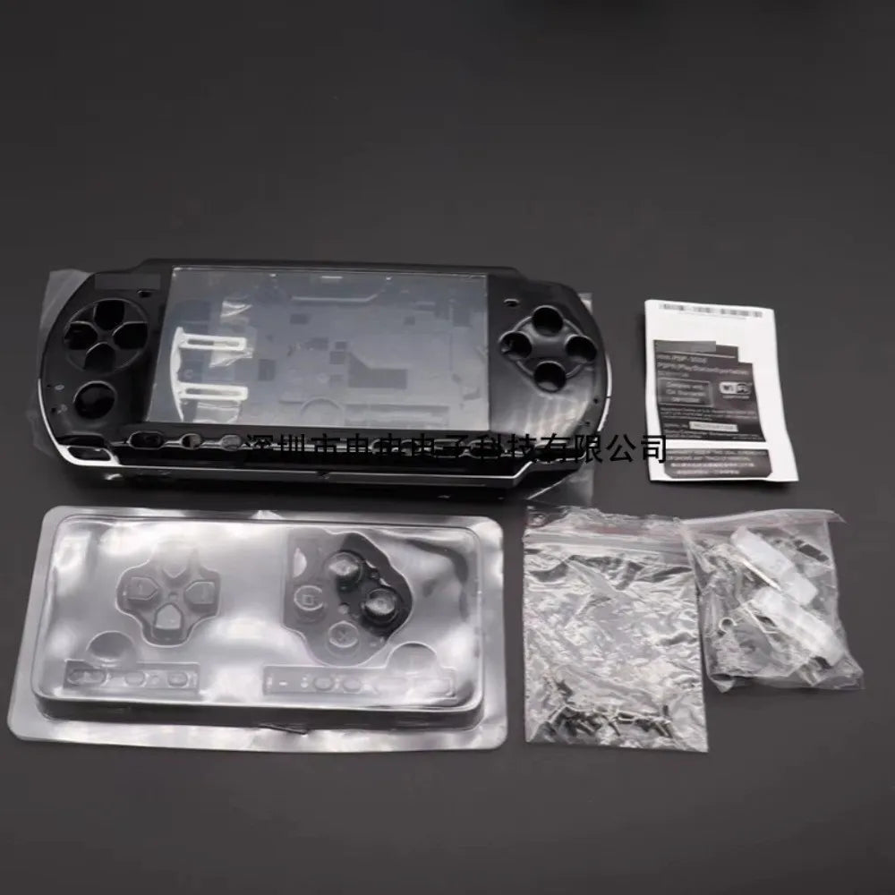 With Buttons Kit Protective Case Kit With Screws Full Set Replacement Cover Full Housing Shell for PSP3000 03 Version