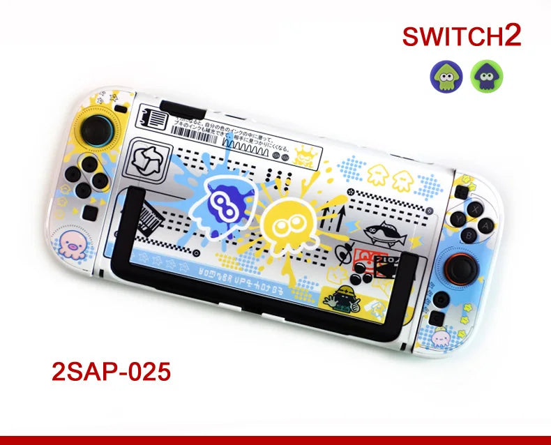 2025 New Limited Hard Shell Case for Switch 2 Console Anti-slip Protection Skin Case for Joy Con 2 Controller w/ Free Caps