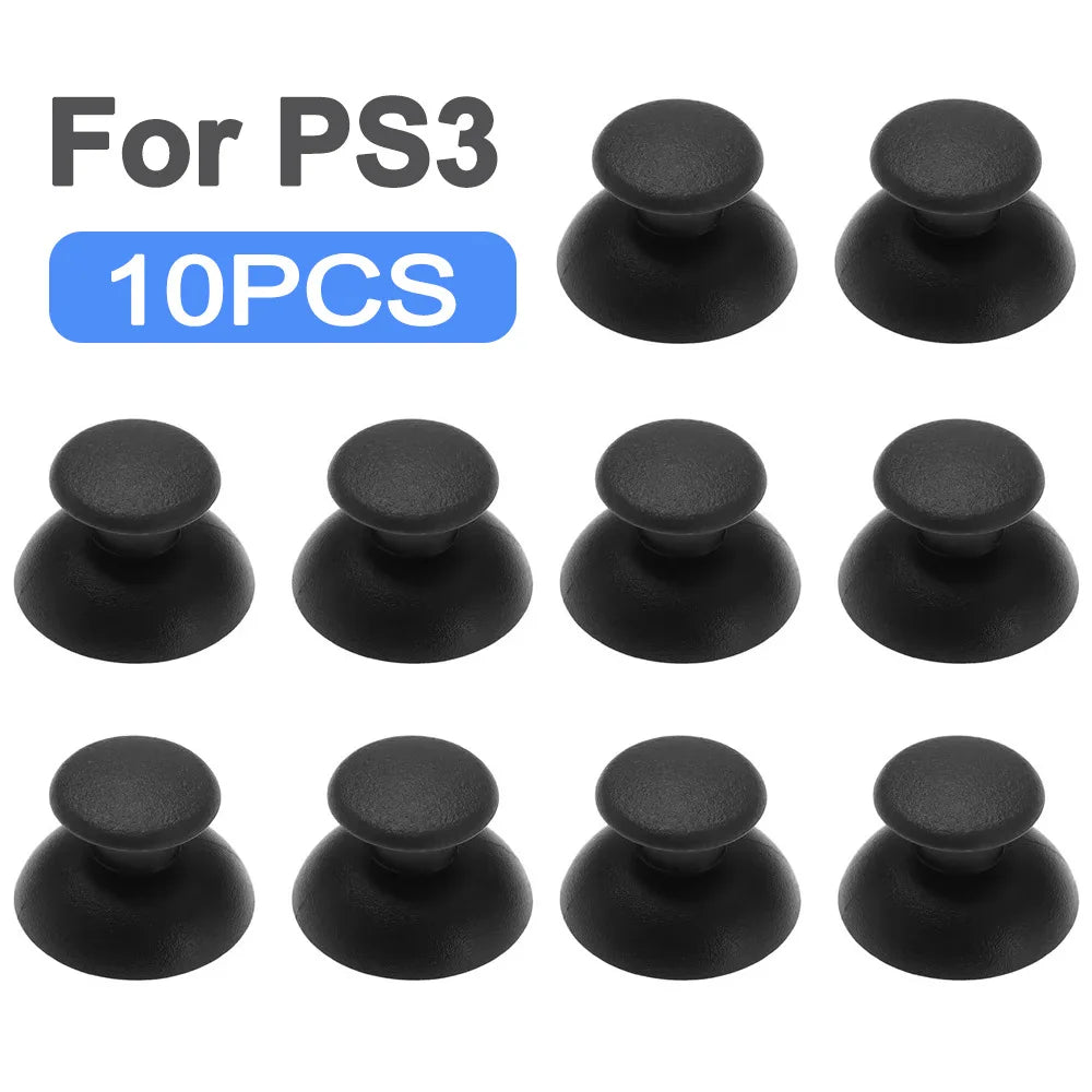 10pcs Replacement Thumbsticks for PS5 PS4 PS3 PS2 Xbox One 360 Controller Analog Thumb Sticks Grip Parts Repair Kit Accessory