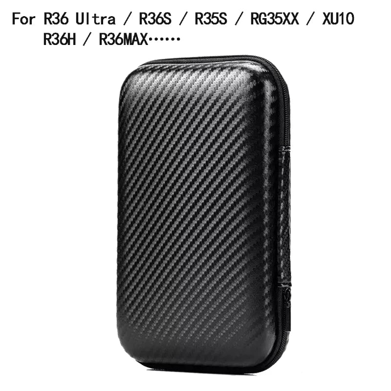 TOFON Transparent protective case For R36 Ultra game console storage bag EVA shell resistant scratch resistant screen film