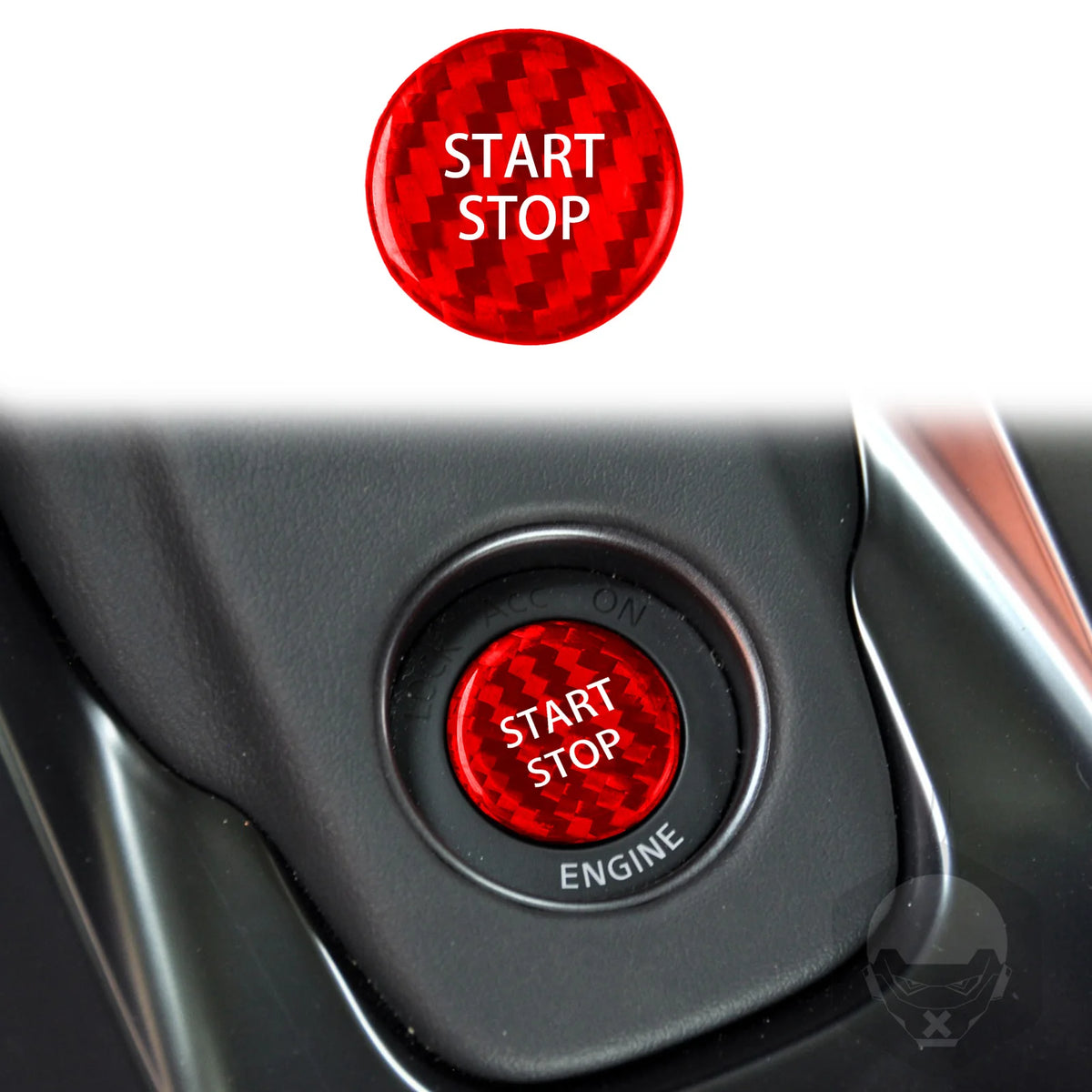 For Nissan GTR R35 2008-2015 Accessories Real Carbon Fiber Car Interior Gears Shift Cover Start Button Trim Sticker